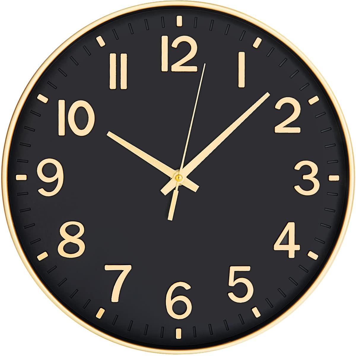 Wall Clocks Battery Operated black