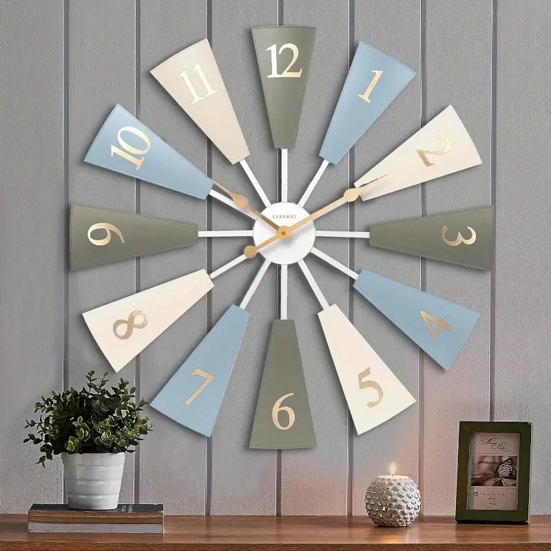 A 30-Inch Large Modern Farmhouse Wall Clock Designed for DIY Projects, Featuring Adjustable Sizes of 24